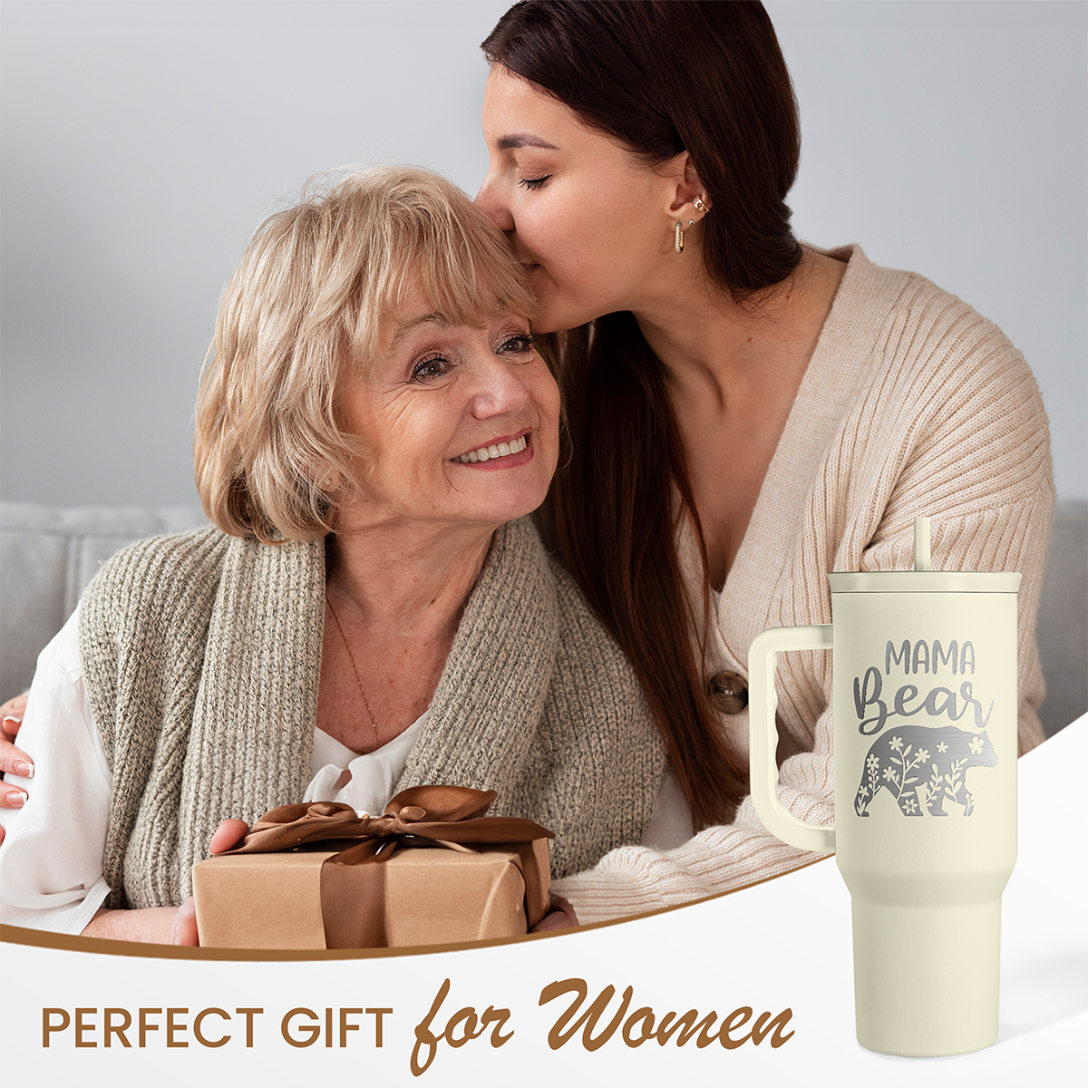 Mama Bear 40oz Tumbler with Handle