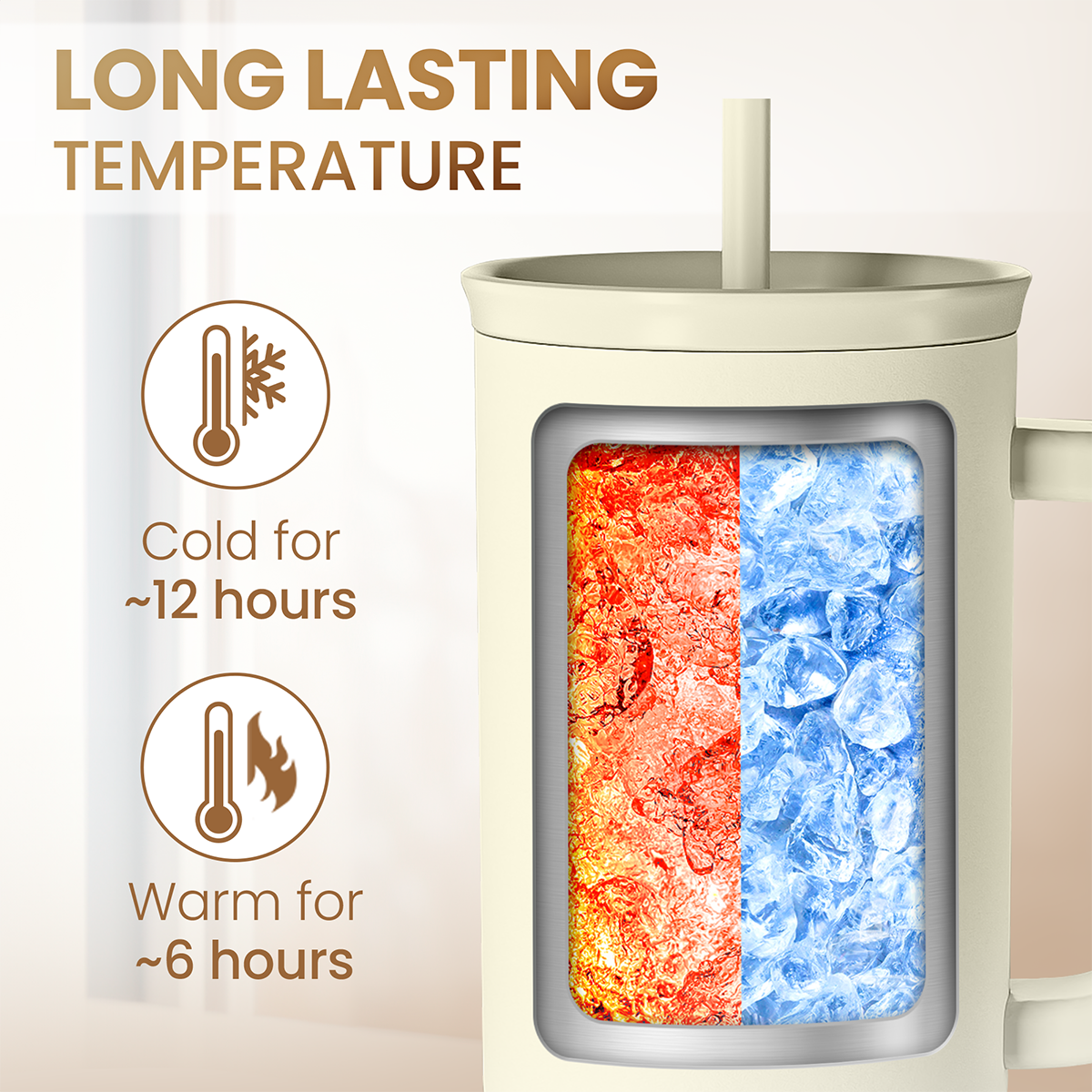 Grandma Tumbler with Handle 40oz, Grandmother Gifts from Granddaughter Grandson, Stainless Steel Tumblers Coffee Travel Cup, Gifts for Nana Mimi Grandmom on Birthday Christmas Mothers Day Valentines