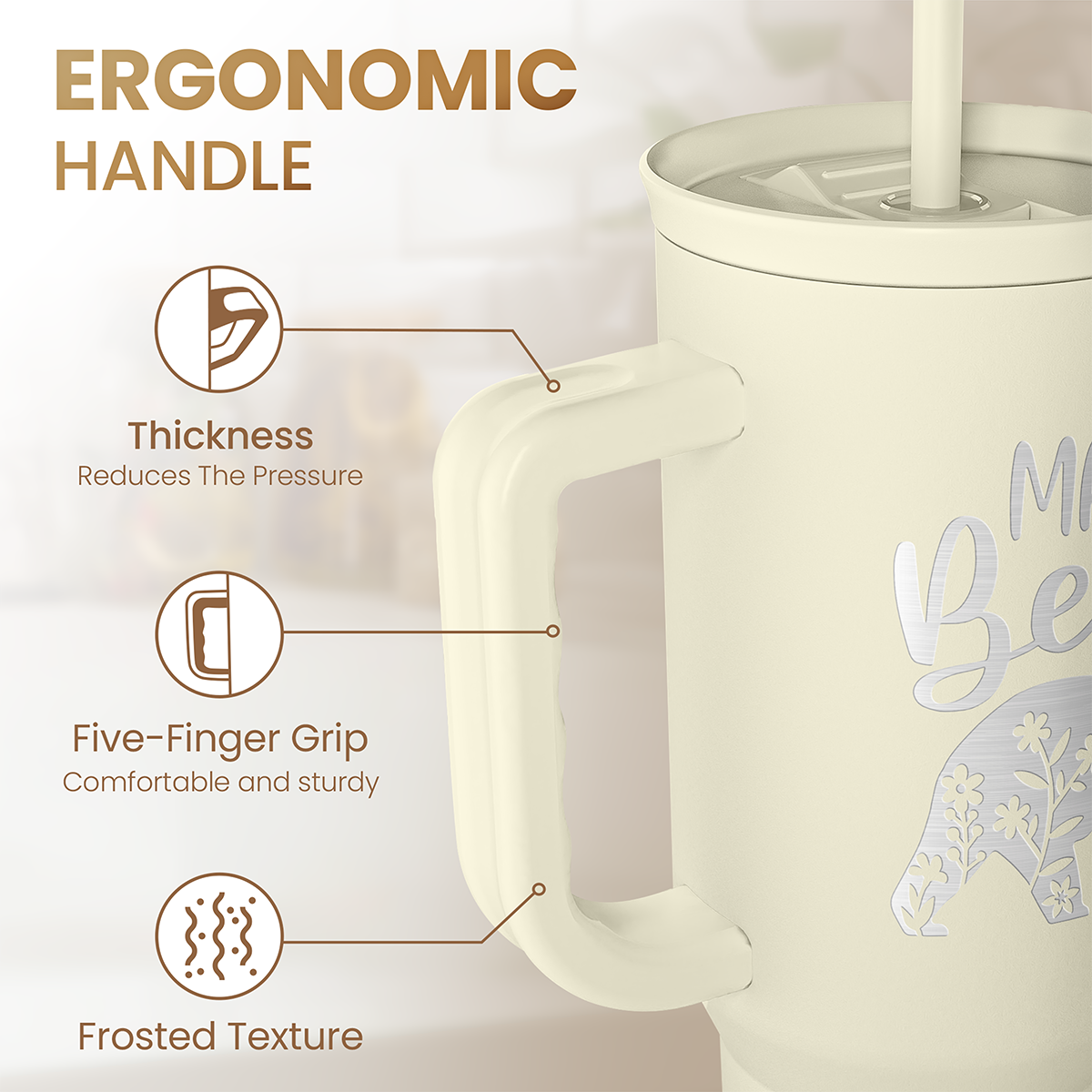 Mama Bear 40oz Tumbler with Handle